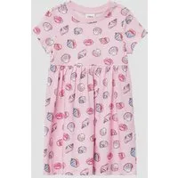 s.Oliver Minikleid Kleid Ausgestelltes Jersey-Kleid mit All-over-Print
