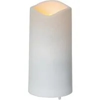 STAR TRADING Grabkerze Serene (1-tlg), LED Kerze weiß 5x10cm Timer Sensor warmweiß