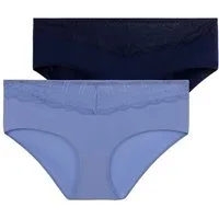 Dorina Maxislip Celine (2er Pack) mit Spitzendetails, elastisch, weich
