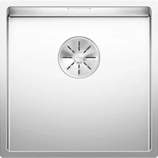 Blanco Claron Spüle 521572 400-IF, 44 x 44 cm, Edelstahl Seidenglanz, ohne Ablauffernbedienung