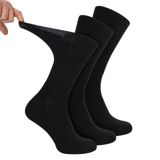 3er-Pack Herren Diabetikersportstrümpfe | Atmungsaktive, nicht einschneidende Komfortsocken