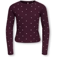 KIDS ONLY Langarmshirt KOGBELLA LIFE AOP L/S TOP JRS NOOS Baumwollmischung, figurbetont