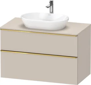 Duravit D-Neo Konsolenwaschtischunterbau wandhängend Taupe Matt 1000x550x664 mm - DE4968034910000 DE4968034910000