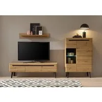 Home affaire Wohnwand Torge, Anbauwand, Schrankwand, Mediawand, Wohnzimmer-Set, (Set, 3-St)