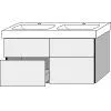 Sanipa Waschtischunterbau mit Auszügen 3way BP9961V