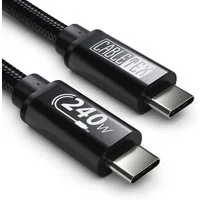 CABLETEX USB C Power Delivery 240W Ladekabel für Laptops & Smartphones Tablet-Kabel, USB-C, USB-C (100 cm), QuickCharge-240W