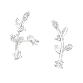 Strauch Ohrringe aus 925 Silber