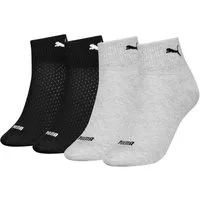 PUMA Kurzsocken PUMA WOMEN QUARTER 4P ECOM (4 Paar) mit atmungsaktivem Materialmix