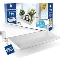 frischluft Fensterbrett Fensterbank frischluft Fensterbrett für fast alle Fenster, Lüften ohne Abräumen, Ohne Bohren & Kleben, Fensterbreite 65–107 cm