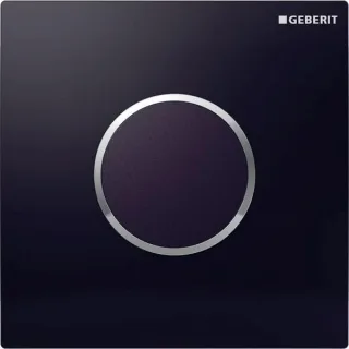 Geberit Abdeckplatte HyTronic Urinal Sigma10 für Urinal-Steuerung ab 2009 schwarz/chrom 241925KM1