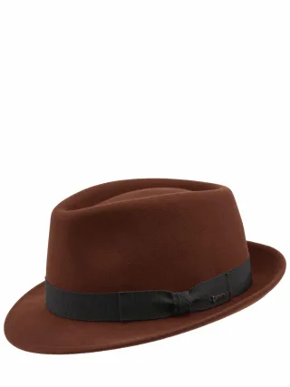 Diefenthal Herren Trilby 1935 Orange 100 % Wollfilz