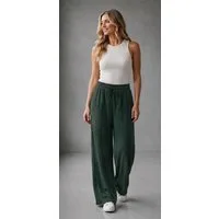 Worldclassca Stoffhose Worldclassca Crinkle-Hose Stoffhose Plissierte Weite Sommerhose Neue Kollektion - Stilvolle und gemütliche Sommer Mode für Damen