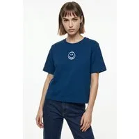Vero Moda Kurzarmshirt VMSARA METTE SS TOP BOX JRS GA NOOS Baumwolle, regular fit
