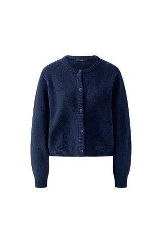 Oui - ILAYA Strickjacke darkblue - Gr. - 36
