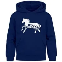 SpecialMe Hoodie Kinder Hoodie Mädchen Pferdemotiv Aufdruck Print Mädchengeschenke