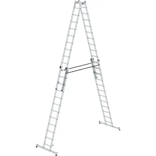 Munk Sprossen-Stehleiter 4-teilig mit nivello®-Traverse - 033048