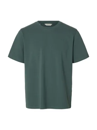 SELECTED MEN - SLMATLAS SS O-NECK TEE NOOS Balsam Green - Gr. - M