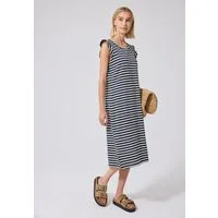 STREET ONE STUDIO Midikleid mit Streifen Muster