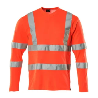 MASCOT Langarmshirt Hi-vis Rot 4XL - 18281-995-222-4XL