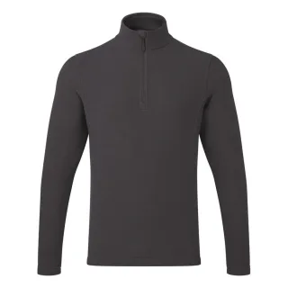 Premier Unisex Erwachsene Recyclight Quarter Zip Fleece Top (dunkelgrau)