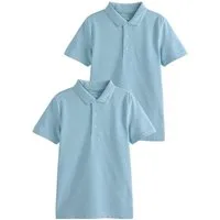 Next Poloshirt Schul-Poloshirts aus Baumwolle im 2er-Pack (2-tlg)