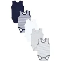 TupTam Body TupTam Baby Jungen Achselbody in Unifarben 5er Pack