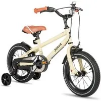 JOYSTAR Kinderfahrrad Totem 12/14/16/18/20 Zoll Kinderfahrrad für 2-11 jährige Jungen, mit Stützräder, Kotflügel, Front and rear dual brakes, Reflektorplatte