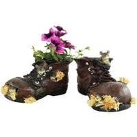 Eurosouvenir Pflanzkübel 2er Set Pflanzschuh mit Mäusen