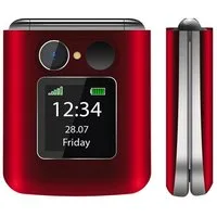 Beafon Fold 10 rot (2025) Handy (5,6 cm/2,2 Zoll, 0,3 MP Kamera, SOS-Notruftaste)