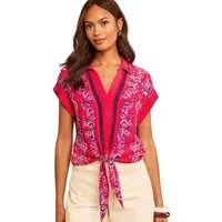 Love & Roses Hemdbluse Love & Roses Hemd mit Krempelärmeln, Regular (1-tlg)