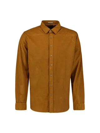 No Excess - Shirt Fine Corduroy Caramel - Gr. - L