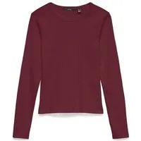 Vero Moda Langarmshirt VMCHLOE LS SHORT TOP JRS NOOS Baumwollmischung, slim fit