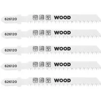 kwb Stichsägeblatt kwb 5x Stichsägeblätter Laminat (geeignet für Laminat, Hartholz, Bi-Me, 5x Stichsägeblätter für Laminat (für Laminat, Hartholz, Bi-Metall)