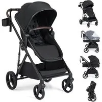 COSTWAY Kombi-Kinderwagen, (1-tlg), Kinderwagen faltbar, Reisebuggy mit verstellbarer Rückenlehne