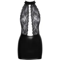Noir Handmade Minikleid Minikleid in schwarz - L