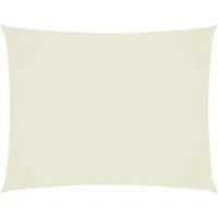 vidaXL Sonnensegel Sonnensegel Oxford-Gewebe Rechteckig 3x6 m Creme, (1-tlg)