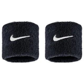 Nike - "Classic" Schweißband, Swoosh (2er-Pack) (Schwarz)