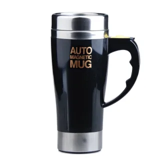 IPRee 450ml Automatic Electric Mug Stirring Coffee Cup Stainless Steel Mixer Lazy Self Mixing Tea Milk Drinking Cups