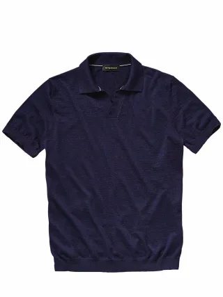Mey & Edlich Herren Evolutionäres Poloshirt Rot 54 % Leinen, 43 % Lyocell, 3 % Polyamid
