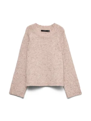 VERO MODA - VMINGRID LS O-NECK PULLOVER Pink Dogwood - Gr. - S