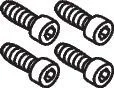 Hansgrohe Zylinderschraube Set Axor M5X12 DIN912, 98639000 98639000
