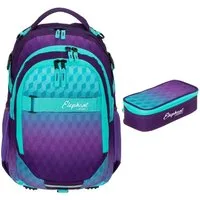 ELEPHANT Schulrucksack Hero Signature Schultasche (2 Teile Set), Rucksack + Mäppchen Box