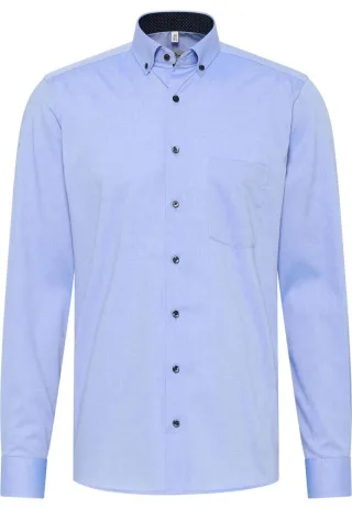 ETERNA - Modern Fit : Pinpoint-Hemd blau - Gr. - 39