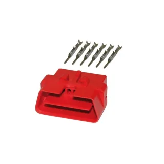 OBD Diagnose Buchse Stecker männlich 16-polig inkl. 6 Kontakte
