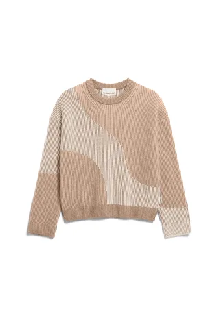 Armedangels - MAYRAA VANISE camel melange-oatmilk - Gr. - S