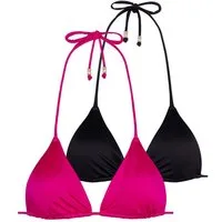 Dorina Triangel-Bikini-Top Amnesia (2er Pack), Bindebänder mit goldenen Anhängern