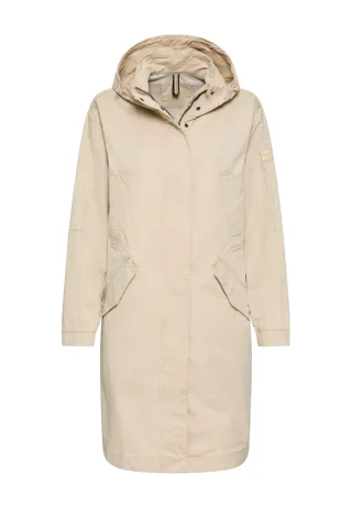 camel active - Mantel mit verstellbarer Kapuze sand - Gr. - 38