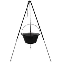 Grillplanet Schwenkgrill Gulaschkessel 30 Liter Dreibein 180 cm mit Deckel, Set