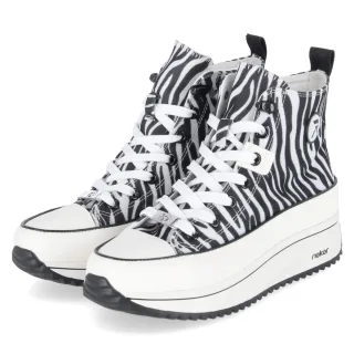 Rieker High Sneaker - Gr. 36 - Weiß - Textil & Synthetik