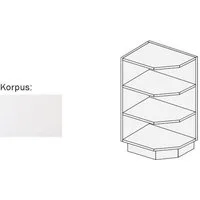 Feldmann-Wohnen Eckschrank Essen Trend (1-St) 30cm weiß mit 3 Ablageböden